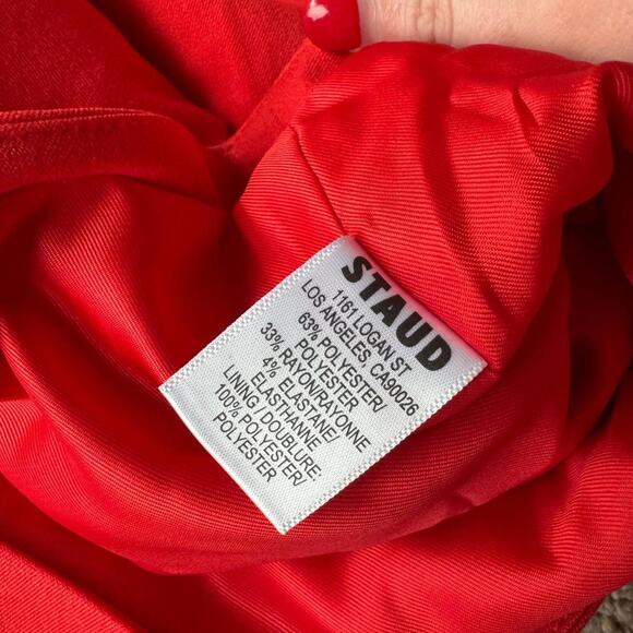 Staud Sheila Mini Dress in Tomato size M - Picture 5 of 7